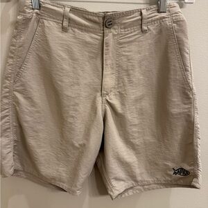 AFTCO Men's Light Tan Athletic Shorts